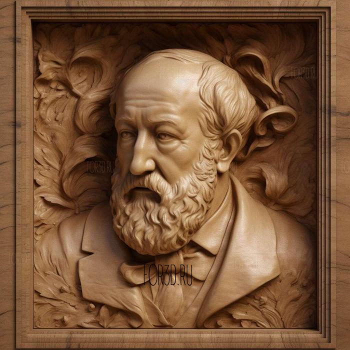 Charles Gounod 2 stl model for CNC